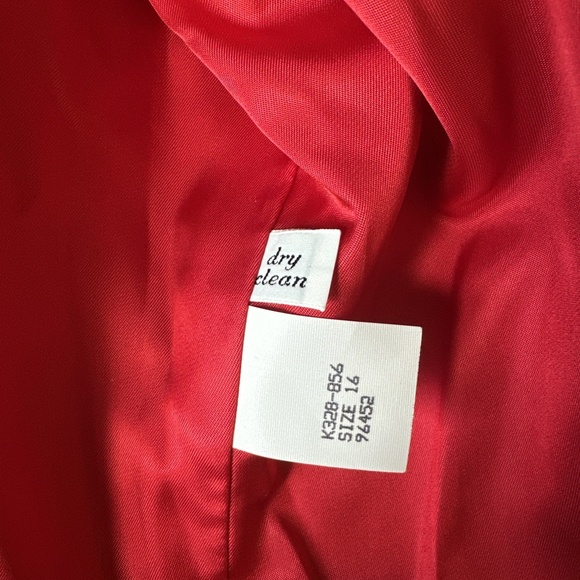 Pendleton Vintage Cherry Red Wool Blazer Womens Size 16 Grandmacore preppy - Picture 9 of 9